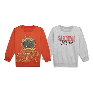 Mack Jonney Unisex-Child Regular Fit Fleece Crew
