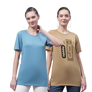 Mack JONNEY Regular Fit Multicolor Women TshirtsPack