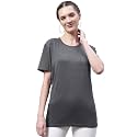 Mack Jonney Women Round Neck Cotton Solid
