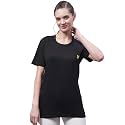 Mack Jonney Women Round Neck Cotton Solid