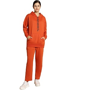 Mack Jonney Solid Hooded Cotton Fleece tracksuit