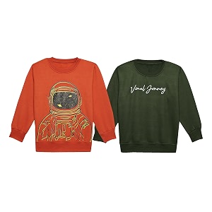 Mack Jonney Unisex-Child Regular Fit Fleece Crew