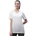 Mack Jonney Women V Neck Cotton Solid