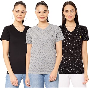 Mack Jonney V-Neck Regular Fit Half Sleeve