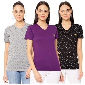 Mack Jonney V-Neck Regular Fit Half Sleeve