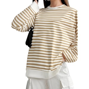 vimal jonney women striped t-shirt  t-shirt for women  full sleeve t shirt  t-shirt-vimal640527