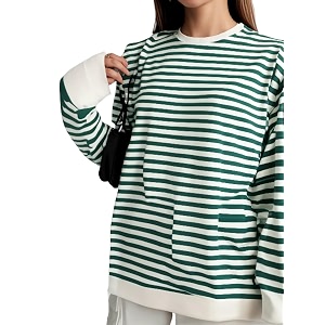 vimal jonney women striped t-shirt  t-shirt for women  full sleeve t shirt  t-shirt-vimal640527