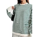 VIMAL JONNEY Women Striped T-Shirt || T-Shirt for Women || Full Sleeve T Shirt || T-Shirt-VIMAL640527