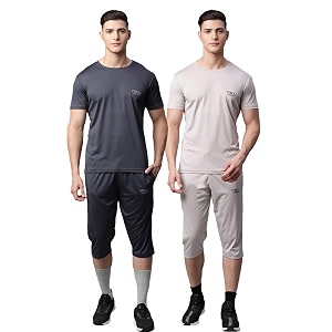 MACK JONNEY Dryfit Solid Lycra Multicolor Tracksuit