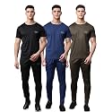 Mack Jonney Dryfit Solid Lycra Tracksuit Co-ord Sets for Men (Pack of 3)-DRYFIT_T_D10_BLK_BLU_GRY_06-P
