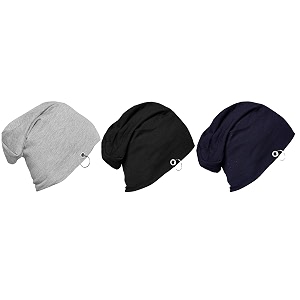 mack jonney regular fit multicolor men beanie cappack of 3-mack634009 material cotton blend free size