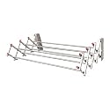 VIMART Wall Mounted, Minimizer, Folding Stainless Steel Cloth Dryer Stand/Rack with 7 Pipe For Balcony (Silver, 3 Feet)