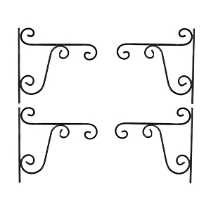 go hooked vime metal pot amp planter hanger wall hooks black pack of 1
