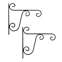 Go Hooked ViMe Metal Pot &amp; Planter Hanger Wall Hooks (Black, Pack of 2)