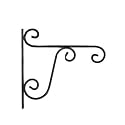 Go Hooked ViMe Metal Pot &amp; Planter Hanger Wall Hooks (Black, Pack of 1)