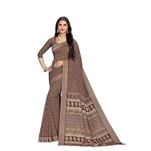 Vimla Womens Kanjivaram Silk Uniform Saree and