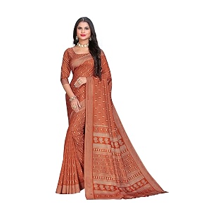 Vimla Womens Kanjivaram Silk Uniform Saree and