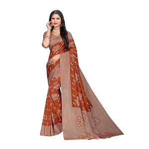 Vimla Womens Kanjivaram Silk Uniform Saree and