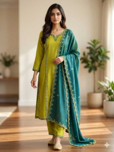 vimuri Women Kurta Pant Dupatta Set