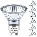 Vinaco Halogen GU10+C Bulb Dimmable 35W 2800K Warm White for Candle Warmer
