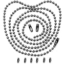 Vinaco 2 Pack 36" Black Stainless Steel Ceiling Fan Pull Chain Extension