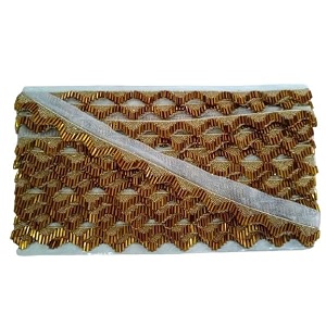 lace for saree border finetage pipe in net fabric border lace for dresses sarees lehenga suits blouses dupatta chunri and craft 9 meters 354 inch gold small moti golden