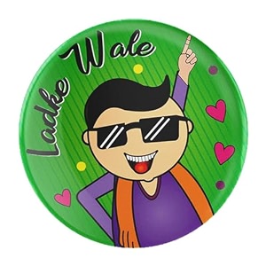 ladkiwale  team bride wedding badges propsbatches for wedding bachelor party reception party and events pin button badges multicolour size 58mm
