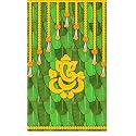 vinayaka backdrops decorationss |Banana Leaf decorationss |Back Ground decorationss Clothes |Ganapati decorationss Background 5x8 feet (b Ganesh)