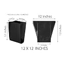 High Density Polyethylene Grow Plant Nursery Bags (12x12 Inch, Black, Pack of 50)