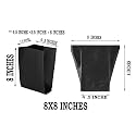 High Density Polyethylene Grow Plant Nursery Bags (8x8 Inch, Black, Pack of 300)