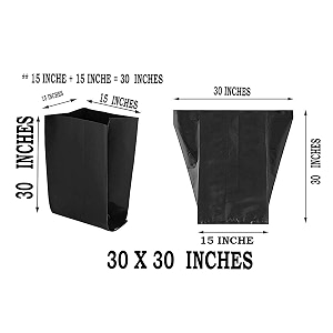 grow bag vegetable  polythene bag plants  grow bags for plants big size  grow bag papaya plant 30x30 inch -6 pcs