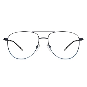 vincent chase eyewear unisex zero power bluecut amp antiglare computer eyeglasses for eye protection and strain  stainless steel  full rim teardrop  large  vc e13046
