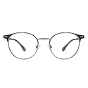 VINCENT CHASE EYEWEAR Zero Power Bluecut & Antiglare Computer Eyeglasses For Eye Protection And Strain | Full Rim Round | Men & Women | Large | VC E14966
