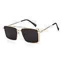 Vincent Chase By Lenskart | Full Rim Square | Fashion Essentials | Polarized and 100% UV Protected | Men &amp; Women | Small | VC S15791