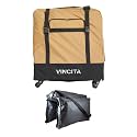Vincita Sightseer 4.0 Soft Transport Bag for Brompton Folding Bicycle - with Garment Bag, Four Detachable Wheels and Shoulder Strap Brompton Bike Bag Lightweight Solution for Air Traveling