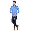 Pure Cotton Solid Slim Fit Semi Casual