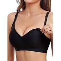 Vinfact Smooth Nursing Bras for Breastfeeding Seamless Maternity Bras for Pregnancy Wireless Bralette with Extra Bra Extender