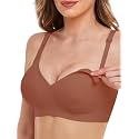 Vinfact Smooth Nursing Bras for Breastfeeding Seamless Maternity Bras for Pregnancy Wireless Bralette with Extra Bra Extender
