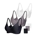 Vinfact Smooth Nursing Bras for Breastfeeding Seamless Maternity Bras for Pregnancy Wireless Bralette with Extra Bra Extender