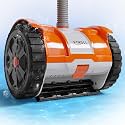 VINGLI Suction-Side Pool Cleaner, Wall-Climbing Vacuum - Orange&Gray