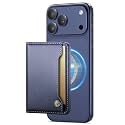 Vinich for MagSafe Wallet Magnetic RFID Blocking Card Holder, Dark Blue