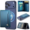 Vinich for MagSafe Wallet Magnetic RFID Blocking Card Holder, Blue