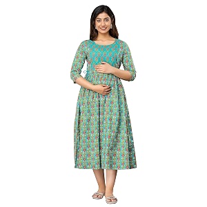 Vinnys Creation Womens Cotton Maternity Kurti