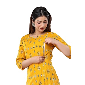 Vinnys Creation Womens Cotton Maternity Kurti