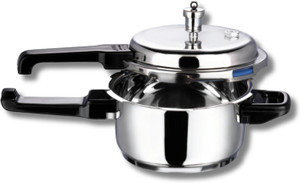 vinod 188 regular outer lid 5 l induction bottom pressure cooker stainless steel