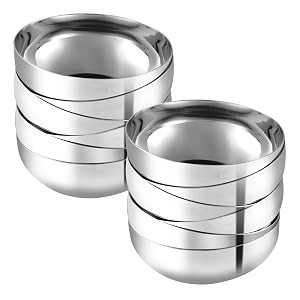 vinod kraft stainless steel deluxe serving bowl setkatori setvati set of 12 piecessmall size bowl set12 pcs vati setmirror finish non toxic and bpa free comes with 2 years warranty - 300 ml