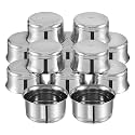 Vinod Kraft Pari Stainless Steel Serving Bowl Set of 12-10Cm (Medium) | Ice Cream, Desert, Fruits Katori/Vati Set | Food Grade, Mirror Finish | Bpa Free - 2 Years Warranty, 1.43 Ml