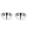 Vinod Mixing and Serving Donga Stainless Steel Bowl Set (500ml, 800ml)