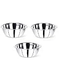 Vinod Mixing and Serving Donga Stainless Steel Bowl Set (500ml, 800ml, 1100ml)