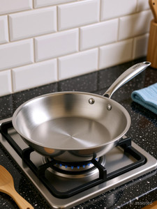 VINOD Platinum Triply Stainless Steel Frypan 22